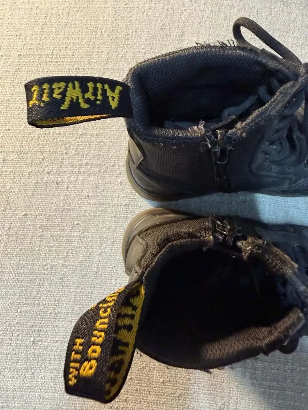 Dr. Martens Combs Junior Poly Canvas Side-Zip Combat Boots